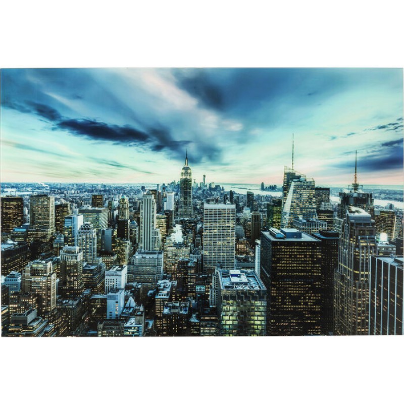 Picture Glass New York Sunset 120x160cm